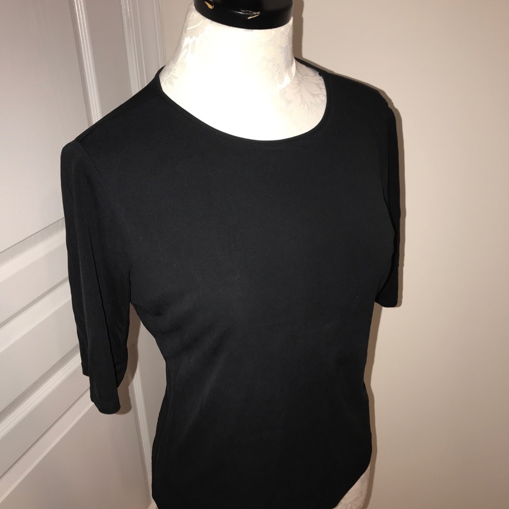 Black Nordstrom top - 100% silk!